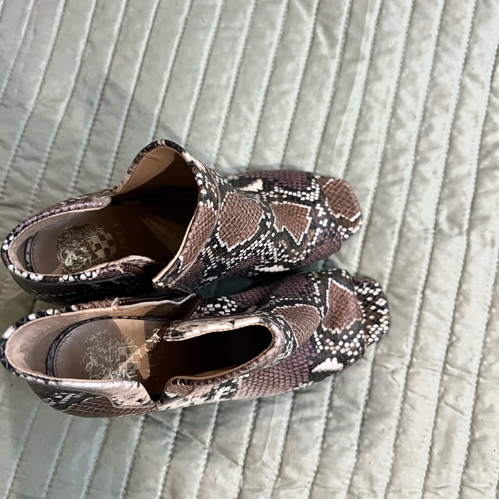 Vince Camuto Snakeskin Ankle Boots